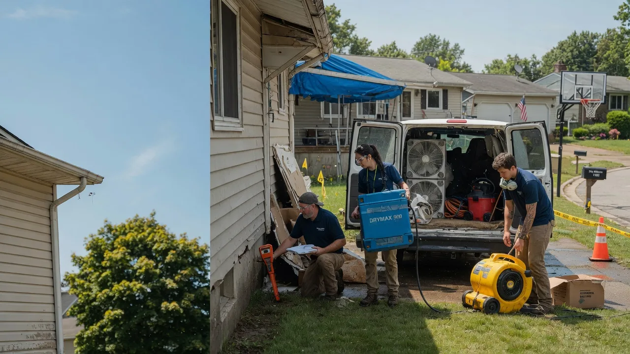 Ceiling Leak Cleanup in Middletown, OH near me